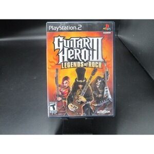 PS2 Guitar Hero III Legends of Rock Playstation 2 with Used ‎ CIB